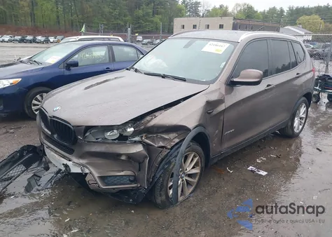 2013 BMW X3 xDrive28I из США, поврежденный, VIN 5UXWX9C53DLK59585